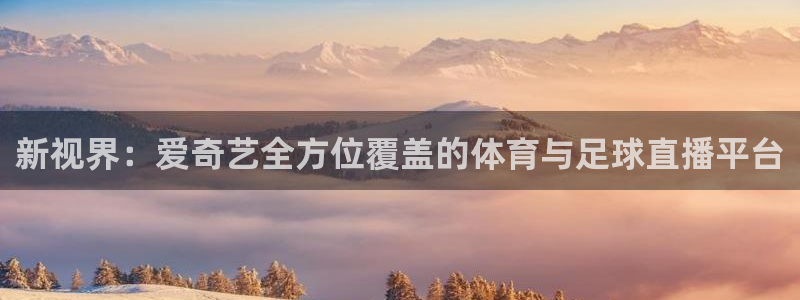 新视界：爱奇艺全方位覆盖的体育与足球直播平台