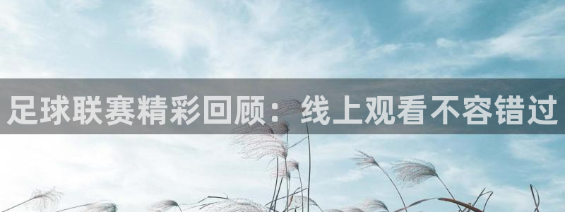 足球联赛精彩回顾：线上观看不容错过